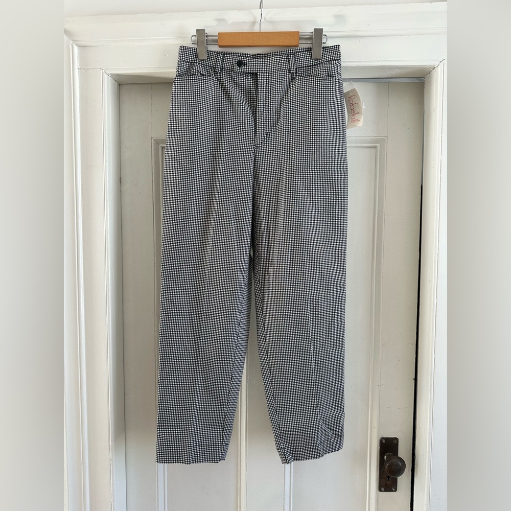 🏷️ NWT Vintage Black and White gingham Pants. Size 8P